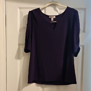Dressbarn Deep Purple Blouse